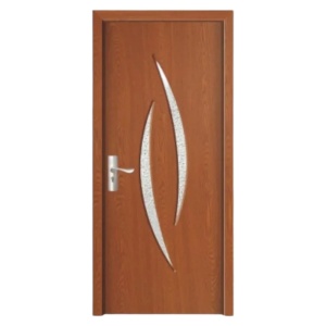 Интериорна MDF врата с рамка от масивно дърво Novo Doors ND100 в сив цвят