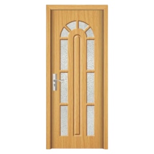 Интериорна MDF врата с рамка от масивно дърво Novo Doors ND108 в цвят орех