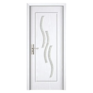Интериорна MDF врата Novo Doors ND14, рамка от масивно дърво, матирано стъкло, пълен комплект, каса, включени дръжки и панти