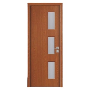 Интериорна MDF врата с рамка от масивно дърво Novo Doors ND316 в сив цвят