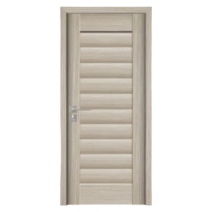 Usa de interior din MDF cu cadru din lemn masiv Novo Doors ND01 de culoare Gri