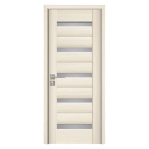 Usa de interior din MDF cu cadru din lemn masiv Novo Doors ND02 de culoare Gri