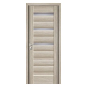 Интериорна врата от MDF с рамка от масивно дърво Novo Doors ND02 в сив цвят