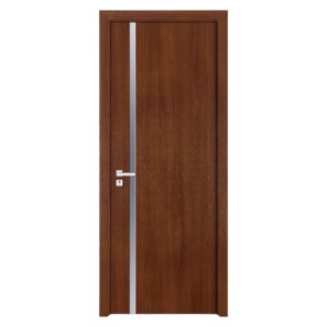 Интериорна врата от MDF с рамка от масивно дърво Novo Doors ND04 в сив цвят