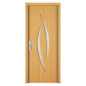Интериорна MDF врата с рамка от масивно дърво Novo Doors ND100 в сив цвят