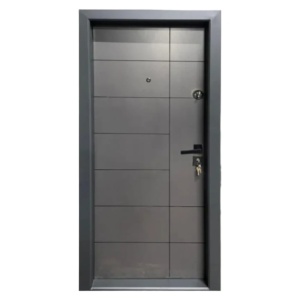 Usa metalica de apartament Novo Doors NDS304 de culoare Gri antracit cu deschidere pe Stanga
