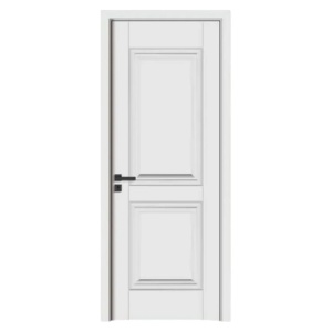 Usa de interior din MDF cu cadru din lemn masiv Novo Doors ND12 de culoare Alb mat