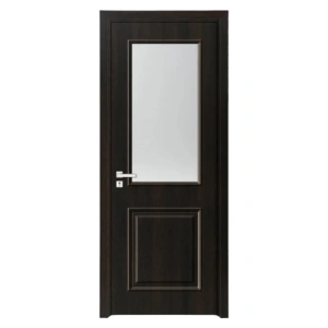 Usa de interior din MDF cu cadru din lemn masiv Novo Doors ND10 de culoare Gri
