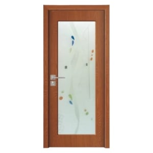 Интериорна MDF врата с рамка от масивно дърво Novo Doors ND110 в сив цвят