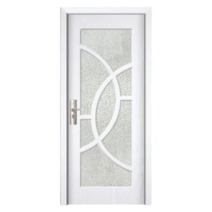 Интериорна MDF врата Novo Doors ND309, рамка от масивно дърво, матирано стъкло, пълен комплект, каса, включени дръжки и панти