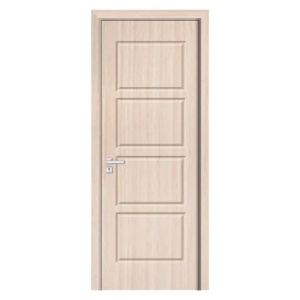Интериорна MDF врата с рамка от масивно дърво Novo Doors ND82 в сив цвят