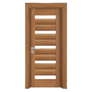 Usa de interior din MDF cu cadru din lemn masiv Novo Doors ND02 de culoare Gri