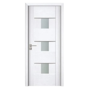 Usa de interior din MDF cu cadru din lemn masiv Novo Doors ND06 de culoare Alba