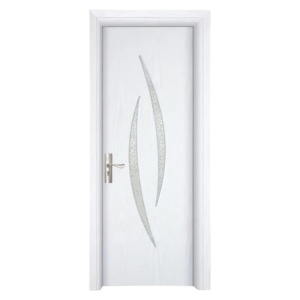 Usa de interior din MDF cu cadru din lemn masiv Novo Doors ND100 de culoare Alba