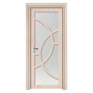 Usa de interior din MDF cu cadru din lemn masiv Novo Doors ND309 de culoare Gri