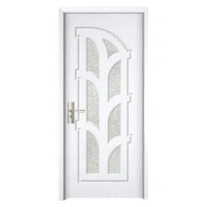 Интериорна MDF врата Novo Doors ND308, рамка от масивно дърво, матирано стъкло, пълен комплект, каса, включени дръжки и панти
