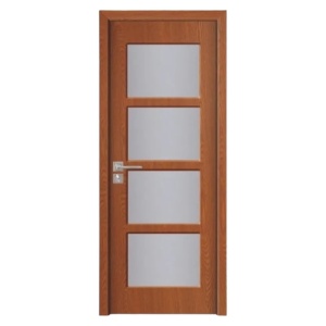 Интериорна MDF врата с рамка от масивно дърво Novo Doors ND317 в сив цвят