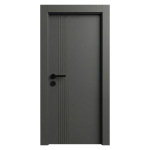 Usa de interior din MDF cu cadru din lemn masiv Novo Doors NDF65 LUX PREMIUM SOFT-TOUCH de culoare Gri antracit