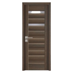 Usa de interior din MDF cu cadru din lemn masiv Novo Doors ND02 de culoare Gri