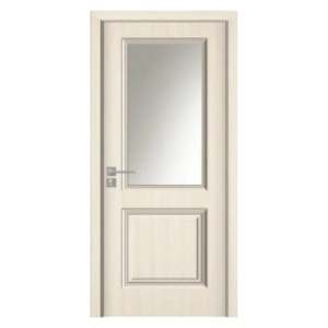 Интериорна врата от MDF с рамка от масивно дърво Novo Doors ND10 в сив цвят