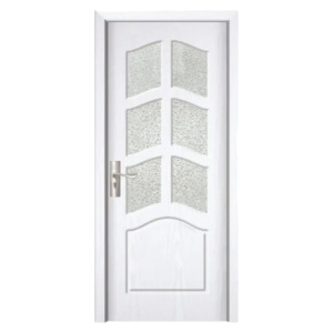 Интериорна MDF врата Novo Doors ND109, рамка от масивно дърво, матирано стъкло, пълен комплект, каса, включени дръжки и панти
