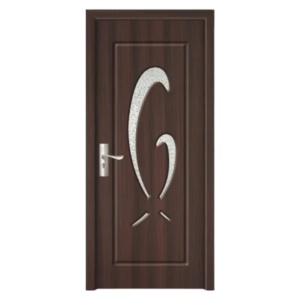 Интериорна MDF врата Novo Doors ND219, рамка от масивно дърво, матирано стъкло, пълен комплект, каса, включени дръжки и панти