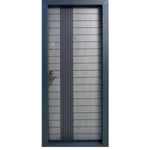 Usa metalica de apartament Novo Doors NDS14 de culoare Gri antracit cu deschidere pe Stanga