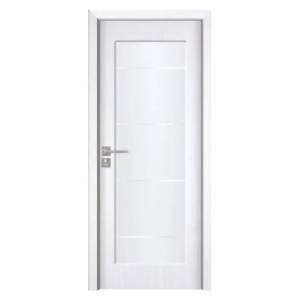 Usa de interior din MDF cu cadru din lemn masiv Novo Doors ND110-1 de culoare Alba
