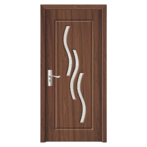 Usa de interior din MDF cu cadru din lemn masiv Novo Doors ND14 de culoare Nuc