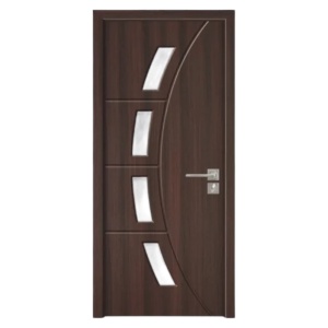 Usa de interior din MDF cu cadru din lemn masiv Novo Doors ND508 de culoare Gri