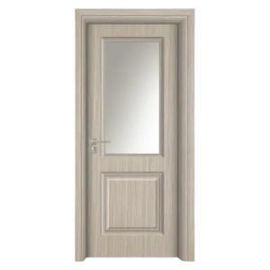 Интериорна врата от MDF с рамка от масивно дърво Novo Doors ND10 в сив цвят