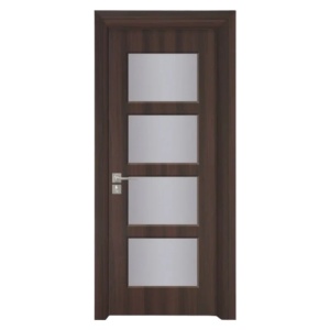 Интериорна MDF врата с рамка от масивно дърво Novo Doors ND317 в сив цвят