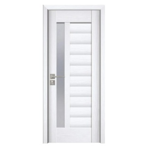 Usa de interior din MDF cu cadru din lemn masiv Novo Doors ND03 de culoare Alba