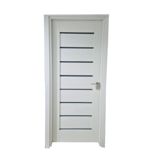 Usa de interior din MDF cu cadru din lemn masiv Novo Doors ND11 de culoare Alb mat