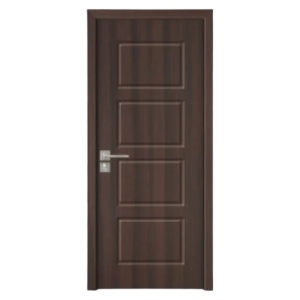 Интериорна MDF врата с рамка от масивно дърво Novo Doors ND82 в сив цвят