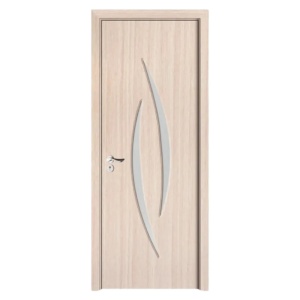 Usa de interior din MDF cu cadru din lemn masiv Novo Doors ND100 de culoare Gri