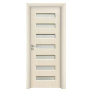 Usa de interior din MDF cu cadru din lemn masiv Novo Doors ND318 de culoare Gri