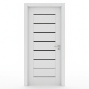 Интериорна MDF врата Novo Doors ND11 LUX PREMIUM, рамка от масивно дърво, пълен комплект, включена регулируема каса 10 см, первази от двете страни