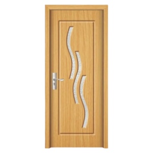 Интериорна MDF врата с рамка от масивно дърво Novo Doors ND14 в цвят орех