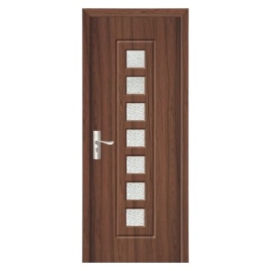Интериорна MDF врата с рамка от масивно дърво Novo Doors ND236 в сив цвят