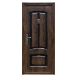 Метална външна врата с изолация и шпионка Novo Doors ND6001,ляво/дясно отваряне, 1 брава, няколко размера,ламарина 0.5 mm, включени панти и дръжка, каса 7 см, за къщи