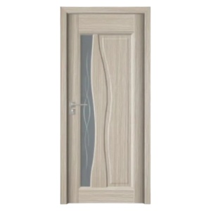 Usa de interior din MDF cu cadru din lemn masiv Novo Doors ND07 de culoare Gri