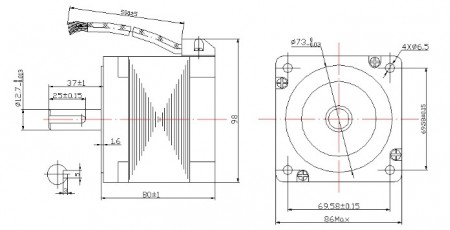 2. Motor pas cu pas 4.4 Nm + driver DM860H - Img 2