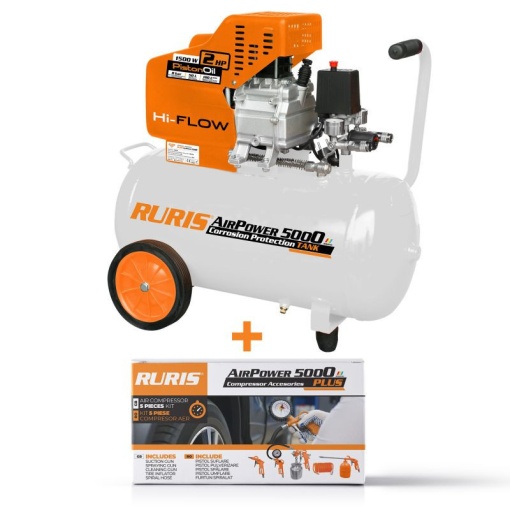 Compresor Ruris AirPower5000PLUS + Kit AirPower 5000 Plus