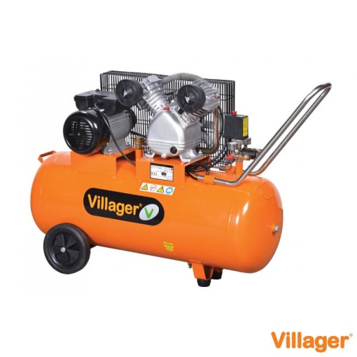 Compresor pe curea VILLAGER VAT VE 100 L, 100 L, 8 bar, 2200 W