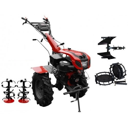 Motocultor Weima WM 1100D-6 motor 9.5 CP 6 viteze, reductor usor/greu cu plug reversibil si roti metalice