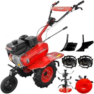 Motocultor Weima WM 500 motor 7 CP freze, roti cauciuc, roti metal, rarita reglabila, plug arat