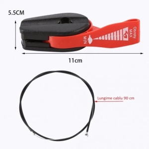 Cablu acceleratie + maneta universal 90cm (motocoasa, motocultor, masina de tuns gazon) [1] - Img 2