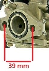 Carburator compatibil scutere Honda / Peugeot 50cc 39mm - Img 2