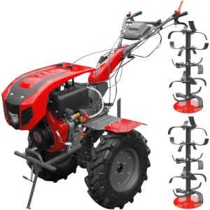 Motocultor Weima WM1100BE-6 Motor 12 CP Diesel 6 viteze cu Diferential, Pornire electrica